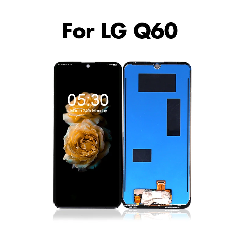 10 шт./лот черный дисплей для LG Q60 ЖК сенсорный экран сенсор дигитайзер смартфон