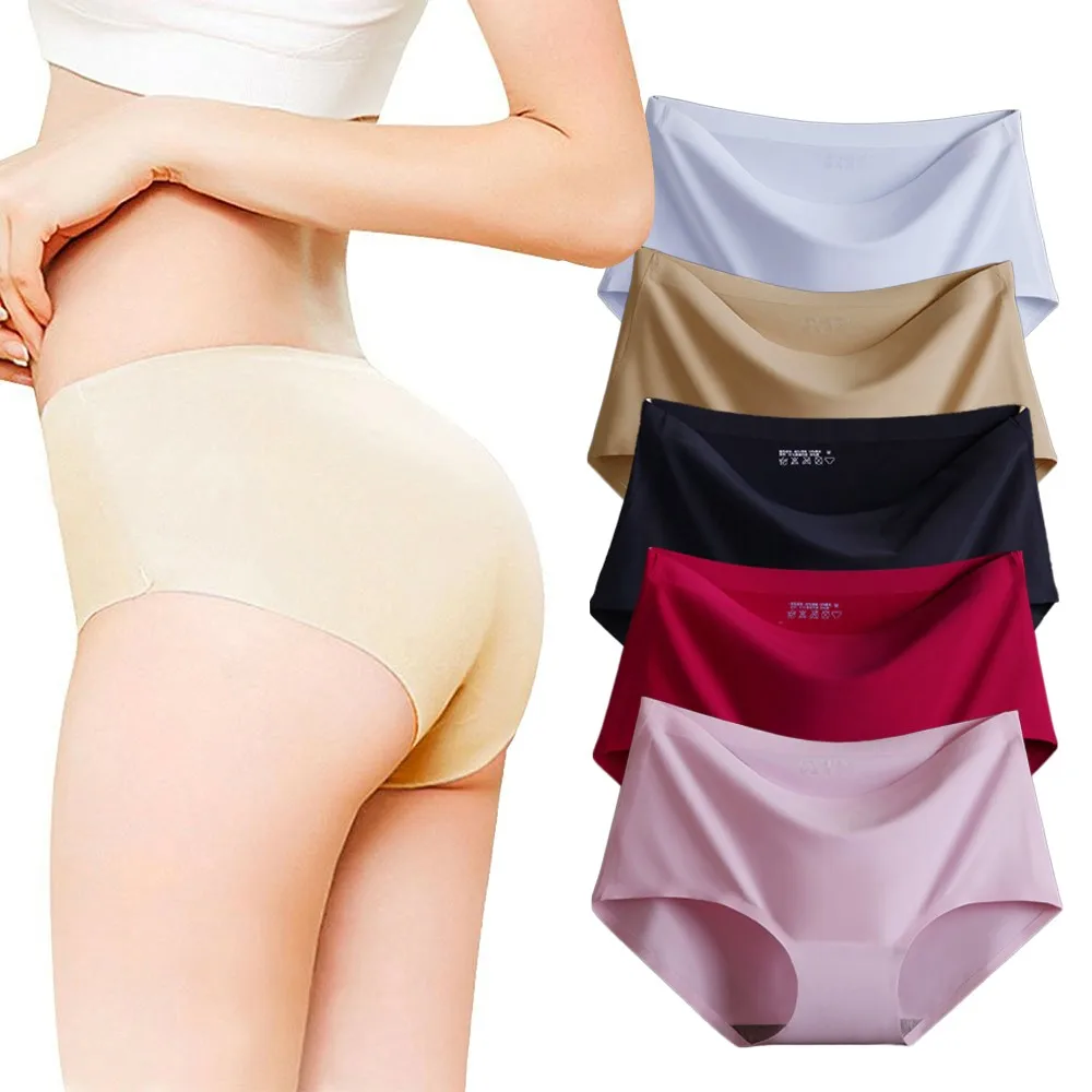 Sexy Women Ice Silk Seamless Soft Lingerie Briefs Panties Hipster Underwear Underpants Quick Drying Girls Lady Lingerie Briefs
Sexy Women Ice Silk Seamless Soft Lingerie Briefs Panties Hipster Underwear Underpants Quick Drying Girls Lady Lingerie Briefs