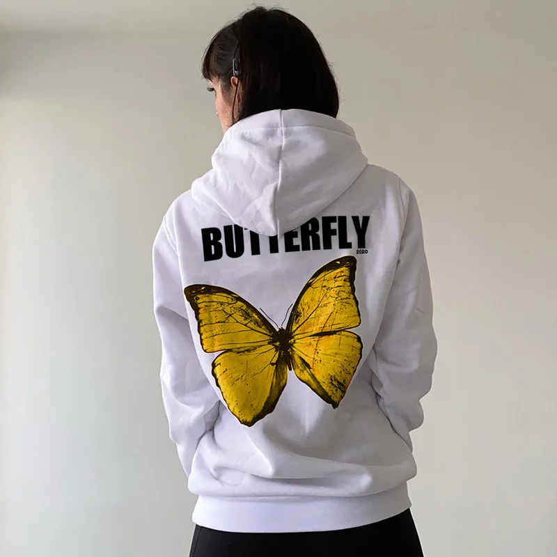 Butterfly Print Long-sleeved Hoodie Fall/winter Women's Fashion Tops Sports And Leisure Ladies Pullovers Wear On A Date Outing
Butterfly Print Long-sleeved Hoodie Fall/winter Women's Fashion Tops Sports And Leisure Ladies Pullovers Wear On A Date Outing
