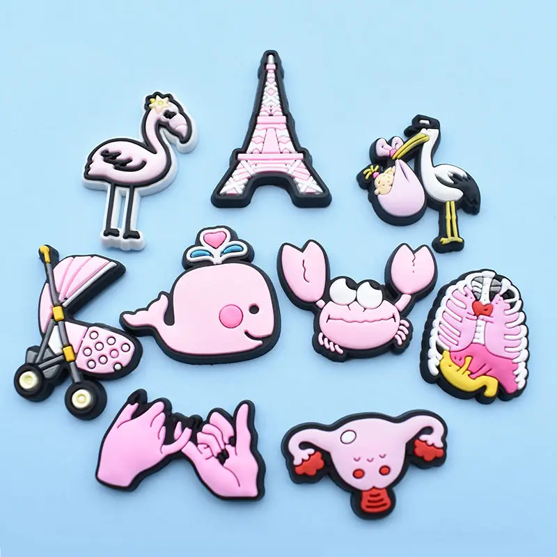 1pcs Pink Cute Cartoon Croc Charms Shoe Charms Shoe Buckles Accessories Fit Bands JIBZ Kids Party X-mas Gift
1pcs Pink Cute Cartoon Croc Charms Shoe Charms Shoe Buckles Accessories Fit Bands JIBZ Kids Party X-mas Gift