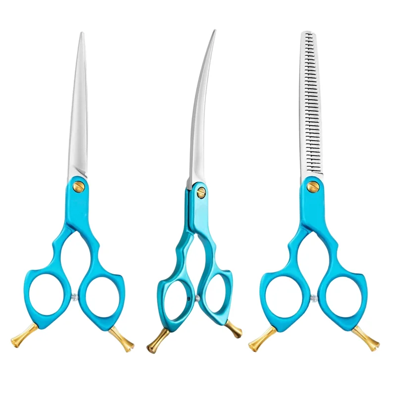 Салонные ножницы из нержавеющей стали 440c для стрижки домашних животных, 6,5 дюйма 
Салонные ножницы из нержавеющей стали 440c для стрижки домашних животных, 6,5 дюйма