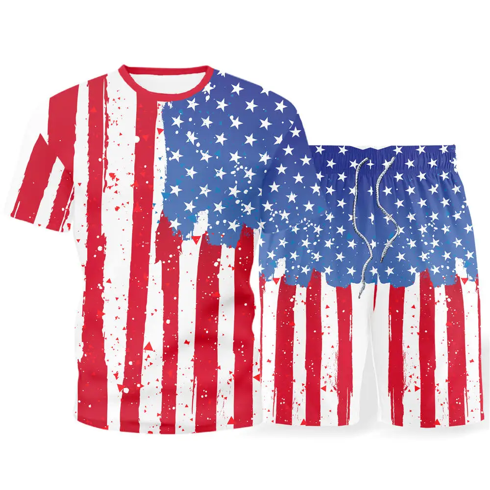 Short Sets Men T-shirts+ Shorts 2Piece Suit 3D Printing Cool Fashion Flag Outdoor Jogging Fitness Summer Tracksuit Man Tshirts
Short Sets Men T-shirts+ Shorts 2Piece Suit 3D Printing Cool Fashion Flag Outdoor Jogging Fitness Summer Tracksuit Man Tshirts