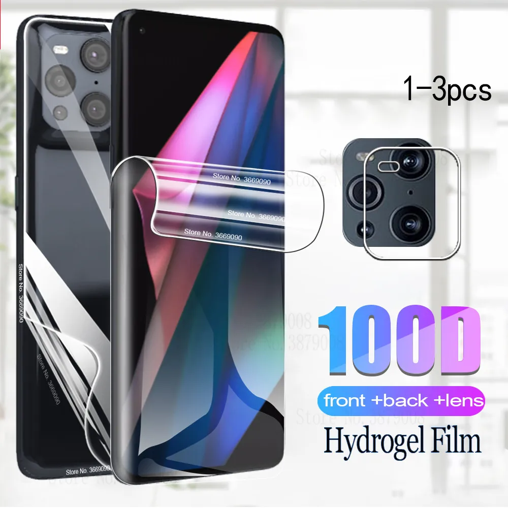 Front Back Hydrogel Film For Oppo Find X3 X 3 FindX3 Pro 5G Clear Anti-Fingerprint Full Cover Screen Protector Film camera Glass
Front Back Hydrogel Film For Oppo Find X3 X 3 FindX3 Pro 5G Clear Anti-Fingerprint Full Cover Screen Protector Film camera Glass