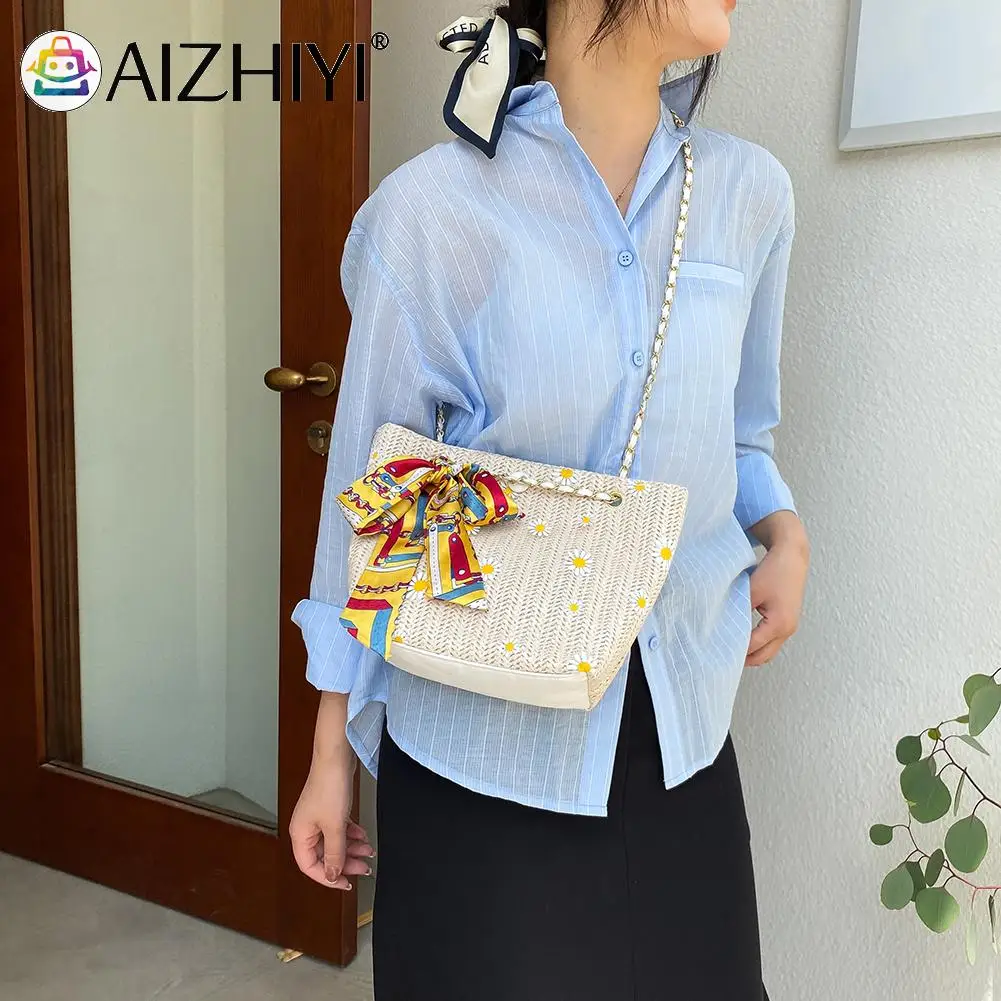 Women Woven Lace Flower Print Shopping Bag Retro Beach Large Silk Scarf Handbags Ladies Summer Beach Vacation Shoulder Pouch
Women Woven Lace Flower Print Shopping Bag Retro Beach Large Silk Scarf Handbags Ladies Summer Beach Vacation Shoulder Pouch