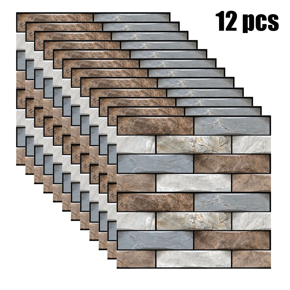 12pcs 3D Wall Tile Stickers Kitchen Bathroom Self-adhesive Decor Waterproof Imitation Adhesive Tiles Sticker(30x30cm/12" X 12")
12pcs 3D Wall Tile Stickers Kitchen Bathroom Self-adhesive Decor Waterproof Imitation Adhesive Tiles Sticker(30x30cm/12" X 12")