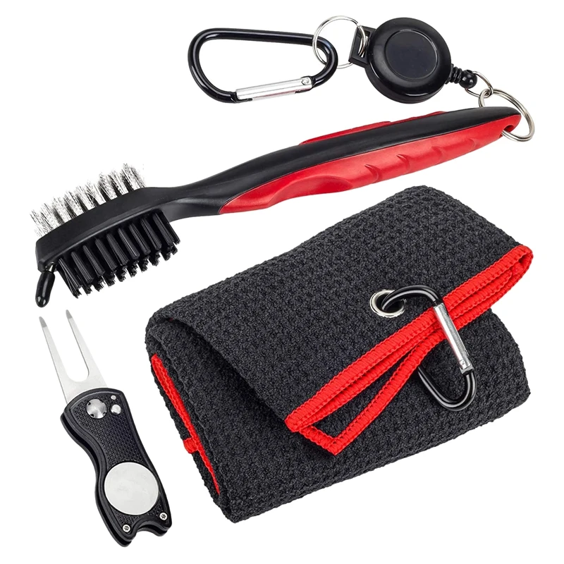 Golf Towel Microfiber Pattern Golf Towel Club Groove Cleaner Brush Foldable Divot Repair Tool with Magnetic Ball Marker
Golf Towel Microfiber Pattern Golf Towel Club Groove Cleaner Brush Foldable Divot Repair Tool with Magnetic Ball Marker