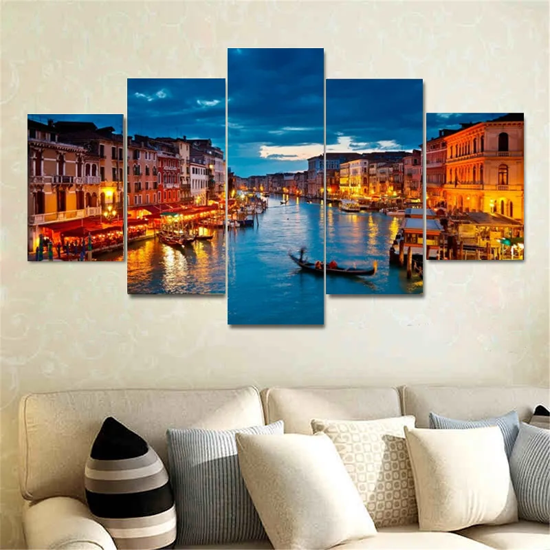 5 Pieces of Venice Italy Modern High Definition Art Oil Painting Wall Bedroom Living Room Home Decoration Poster Without Frame
5 Pieces of Venice Italy Modern High Definition Art Oil Painting Wall Bedroom Living Room Home Decoration Poster Without Frame