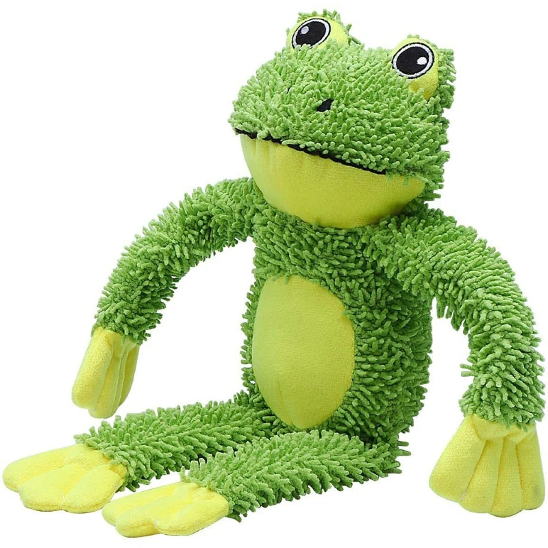 Dog Squeak Toys Stuffing Animal Frog Chew Toy for Puppy Teething Soft Cute Plush Toy Green Frog for Small Medium Dogs
Dog Squeak Toys Stuffing Animal Frog Chew Toy for Puppy Teething Soft Cute Plush Toy Green Frog for Small Medium Dogs
