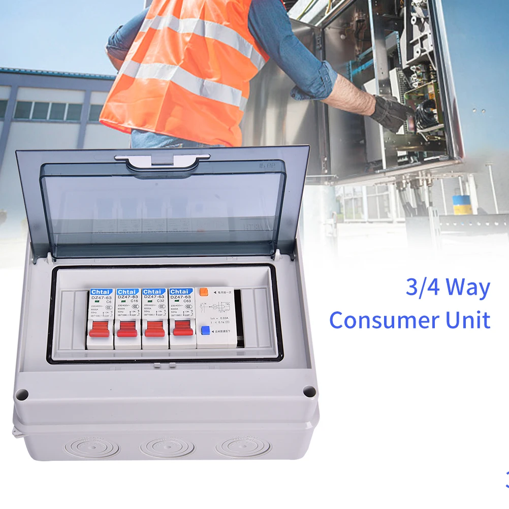 3/4Way Garage Caravan Consumer Loop Box 63A 30mA RCD+3MCB/4MCB 6A/16A/20A/32A 
3/4Way Garage Caravan Consumer Loop Box 63A 30mA RCD+3MCB/4MCB 6A/16A/20A/32A