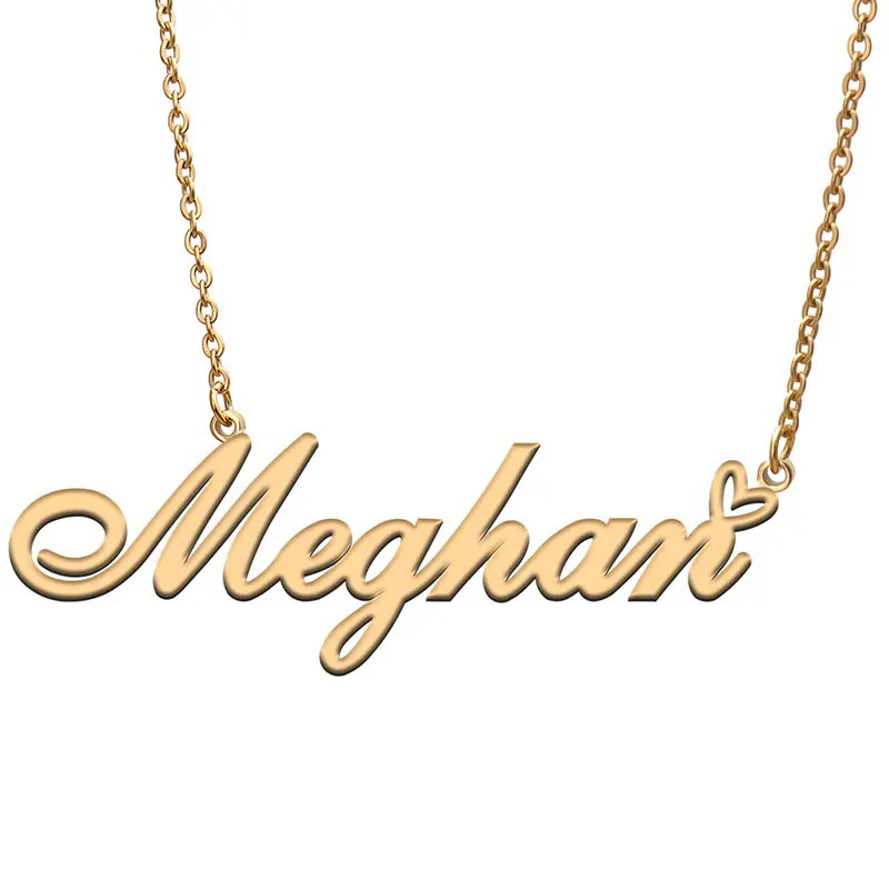 Ожерелье с надписью «Love Heart Name» Meghan, позолоченный воротник из нержавеющей стали для женщин и девочек, подарок на день рождения и свадьбу
Ожерелье с надписью «Love Heart Name» Meghan, позолоченный воротник из нержавеющей стали для женщин и девочек, подарок на день рождения и свадьбу