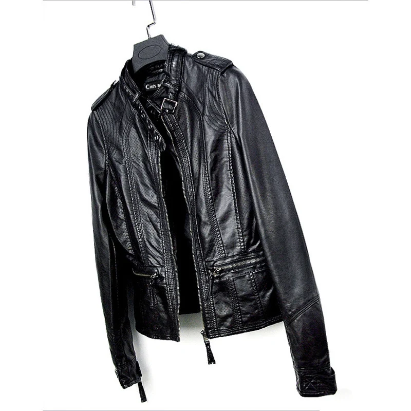 2019 Plus size 6XL Leather Jacket Women Motorcycle Leather Outerwear Short Casual Top Female Slim Flocking PU Leather Coat G619
2019 Plus size 6XL Leather Jacket Women Motorcycle Leather Outerwear Short Casual Top Female Slim Flocking PU Leather Coat G619