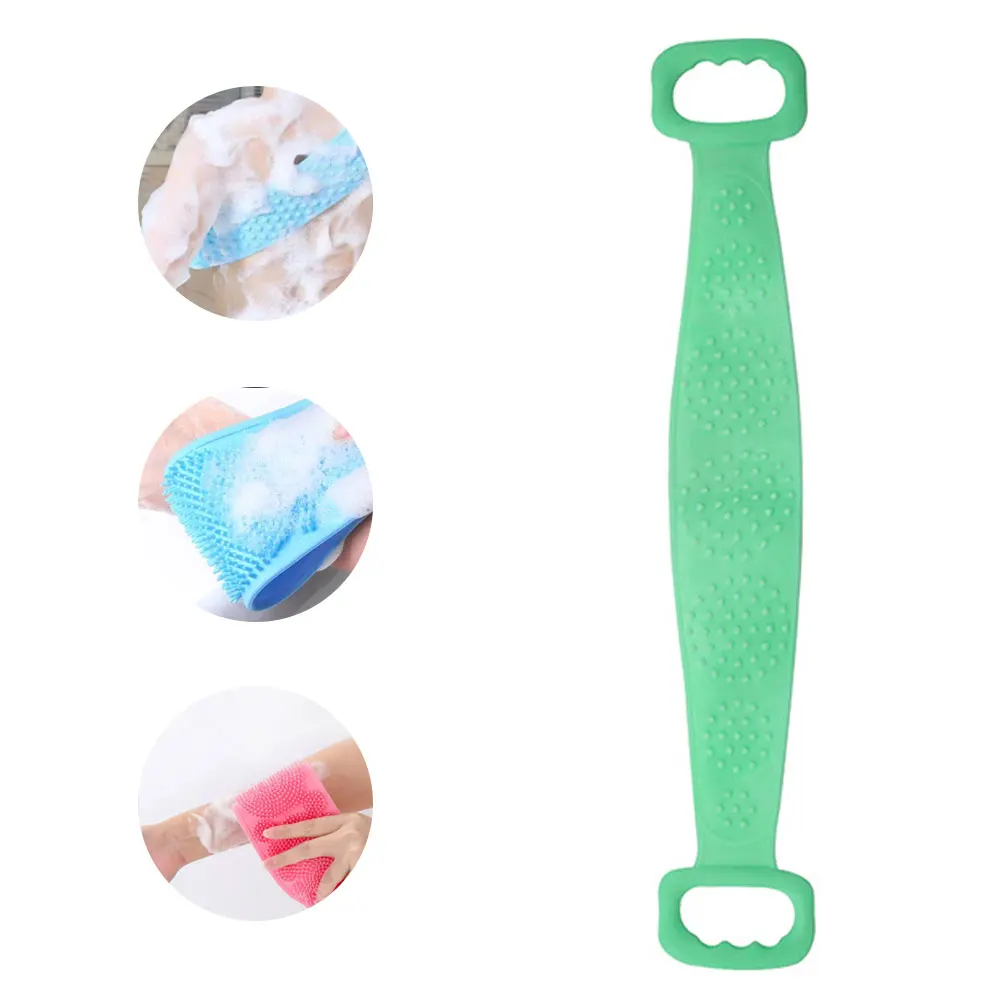 Silicone Back Scrubber Soft Loofah Bath Towel Bath Belt Body Exfoliating Massage For Shower Body Cleaning Bathroom Shower Strap
Silicone Back Scrubber Soft Loofah Bath Towel Bath Belt Body Exfoliating Massage For Shower Body Cleaning Bathroom Shower Strap