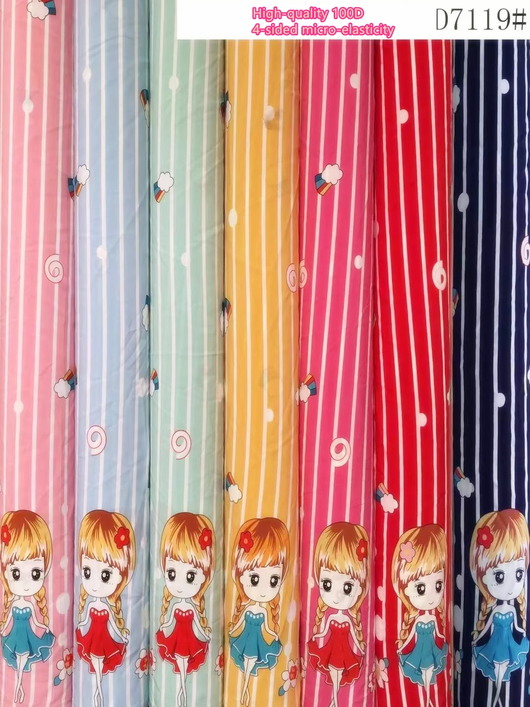 Girl Print Spandex Polyester Fabric Clothing Shawl Scarf Curtain Tablecloth DIY Handmade Products Cartoon D7119
Girl Print Spandex Polyester Fabric Clothing Shawl Scarf Curtain Tablecloth DIY Handmade Products Cartoon D7119