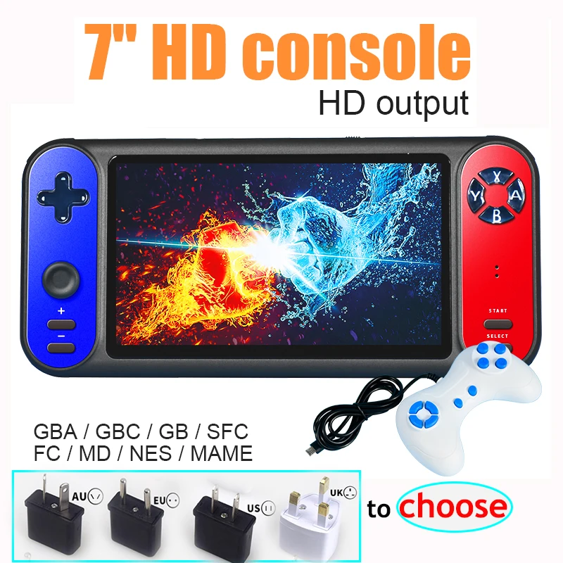 Игровая консоль Wedoit RS-17, портативная ретро-консоль, 7-дюймовый HD экран, поддержка двух игроков, ТВ-выход, TF-карта
Игровая консоль Wedoit RS-17, портативная ретро-консоль, 7-дюймовый HD экран, поддержка двух игроков, ТВ-выход, TF-карта