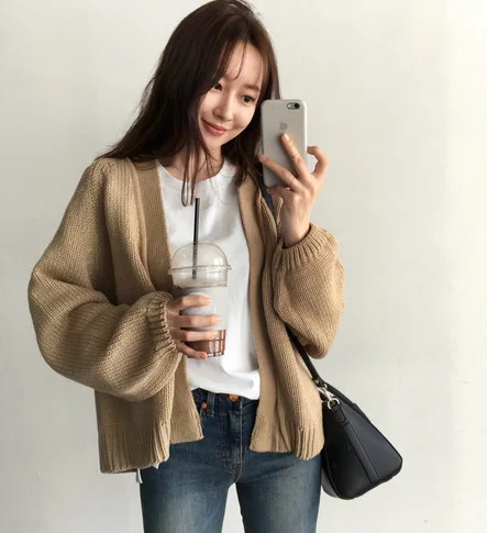 Spring And Autumn New Korean Commute CHIC-Style Lazy Loose Solid Color Short Knit Cardigan Sweater Jacket Women's
Spring And Autumn New Korean Commute CHIC-Style Lazy Loose Solid Color Short Knit Cardigan Sweater Jacket Women's