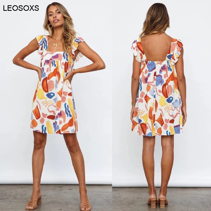 Women's Summer Dress 2021 New Fashion Temperament Sling Print Loose Dress Beach Sexy Halter Casual Vacation Dress
Women's Summer Dress 2021 New Fashion Temperament Sling Print Loose Dress Beach Sexy Halter Casual Vacation Dress