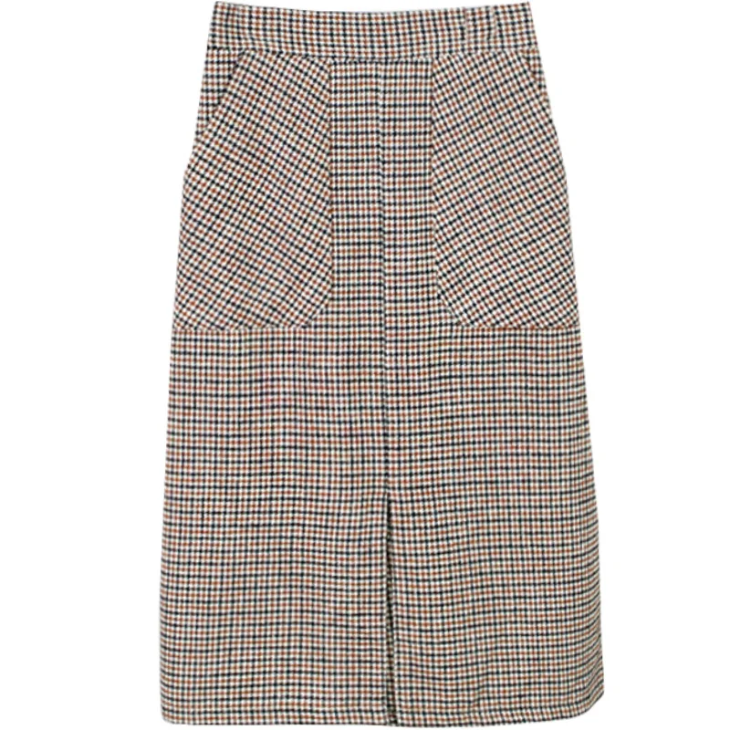 Autumn and Winter New Korean Elegant Artistic Retro High Waist Plaid Split Mid-Length Skirt
Autumn and Winter New Korean Elegant Artistic Retro High Waist Plaid Split Mid-Length Skirt