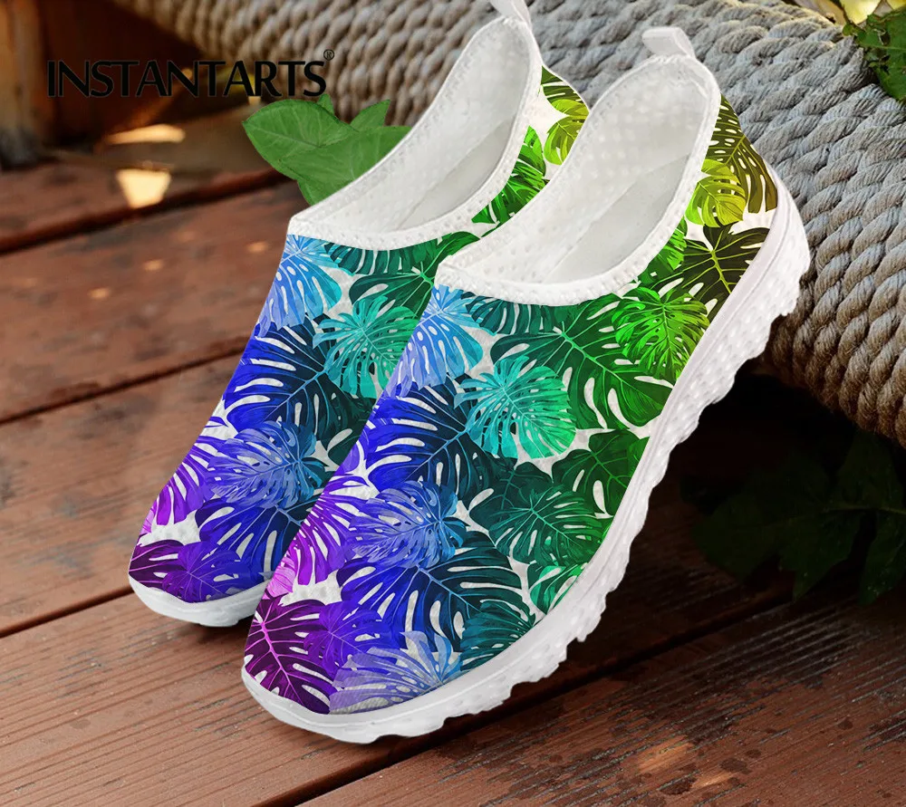 INSTANTARTS Ladies Casual Flat Shoes Gradient Palm Leaves Pattern Women Mesh Sneaker Female Slip on Loafers Zapatos Footwear
INSTANTARTS Ladies Casual Flat Shoes Gradient Palm Leaves Pattern Women Mesh Sneaker Female Slip on Loafers Zapatos Footwear