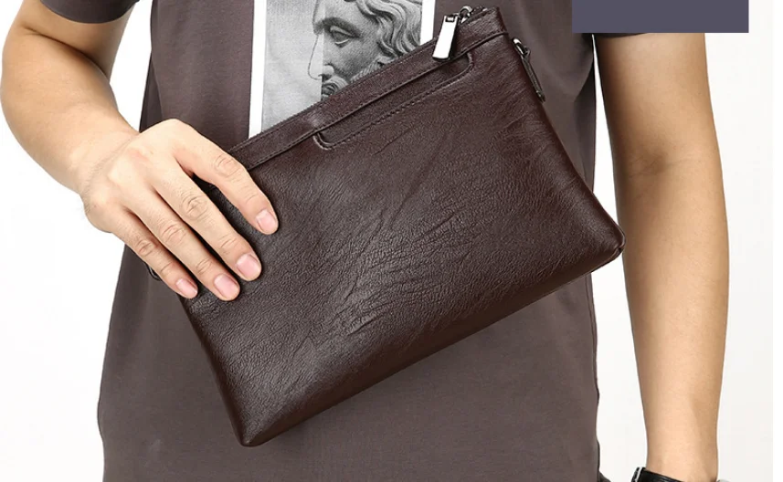 Fashion Men Thin Small Briefcase Soft Leather Business Style Bag Multifunctional Mens Simple Style Office Bags Carteira DF266
Fashion Men Thin Small Briefcase Soft Leather Business Style Bag Multifunctional Mens Simple Style Office Bags Carteira DF266