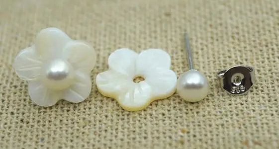 Unique Pearls jewellery Store Shell Pearl Flower Freshwater Pearl Silver Stud Earring Charming Women Gift Pearl Jewelry
Unique Pearls jewellery Store Shell Pearl Flower Freshwater Pearl Silver Stud Earring Charming Women Gift Pearl Jewelry