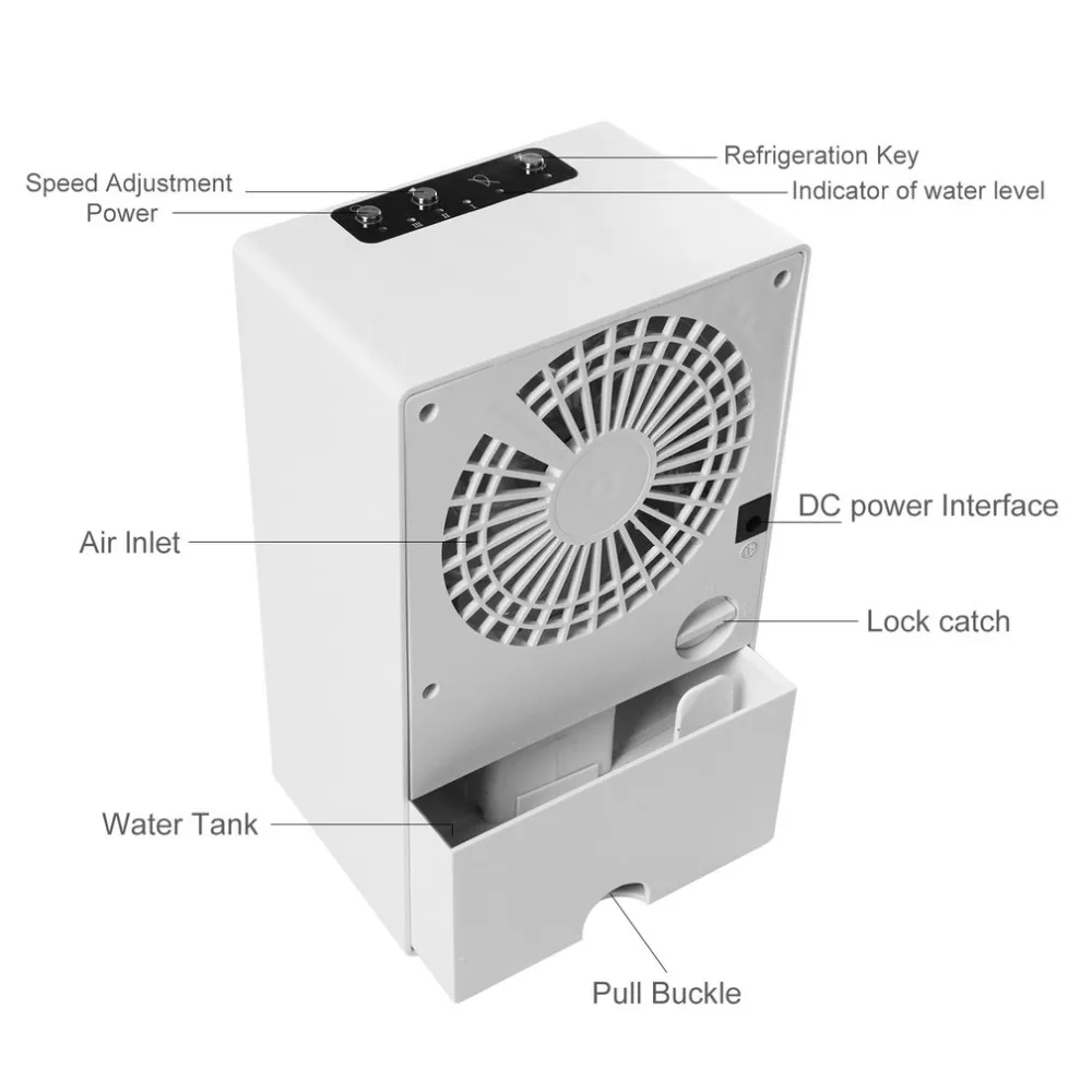 Mini Portable Air Conditioner Table Desk Small Home Office Bladeless Fan Humidifier Quiet Personal Moisturizing Air Cooler fan
Mini Portable Air Conditioner Table Desk Small Home Office Bladeless Fan Humidifier Quiet Personal Moisturizing Air Cooler fan