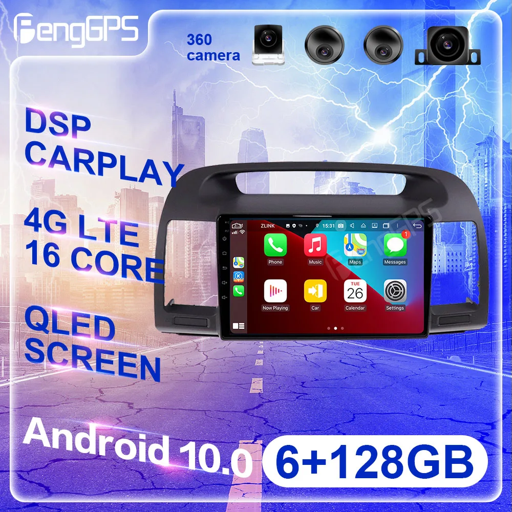 128G Android 11 For Toyota Camry 5 XV 30 2001 - 2006 Car Auto Radio Stereo Multimedia Player Navigation GPS No 2DIN Head Unit
128G Android 11 For Toyota Camry 5 XV 30 2001 - 2006 Car Auto Radio Stereo Multimedia Player Navigation GPS No 2DIN Head Unit