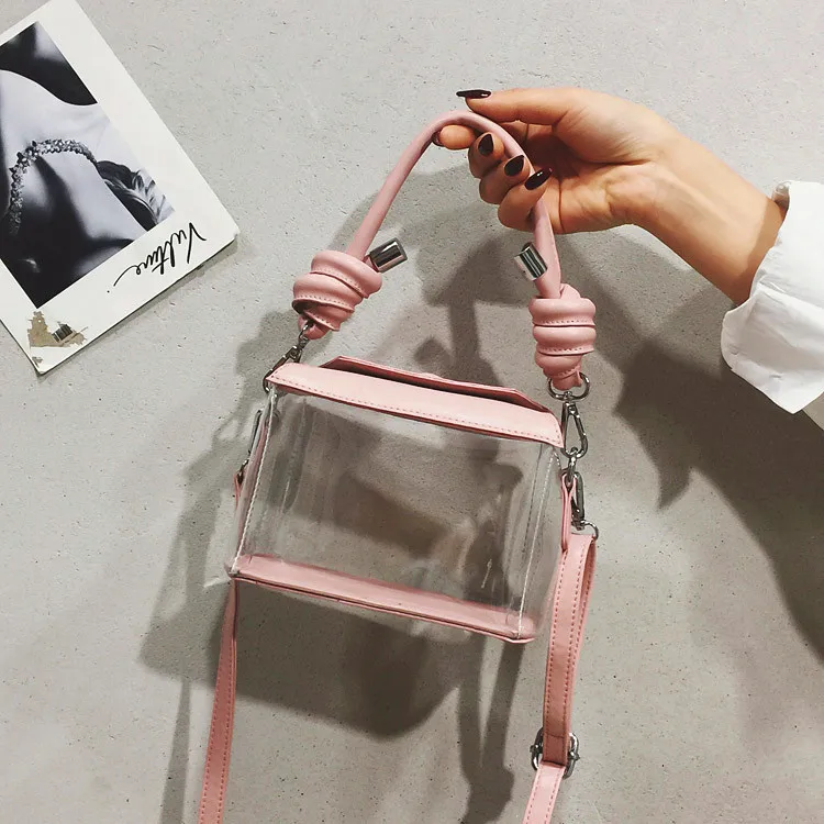 Transparent Bag For Women 2019 New Pouch Casual PVC Bag Portable Solid Color Korean Style Jelly Shoulder Messenger Bag Fashion
Transparent Bag For Women 2019 New Pouch Casual PVC Bag Portable Solid Color Korean Style Jelly Shoulder Messenger Bag Fashion