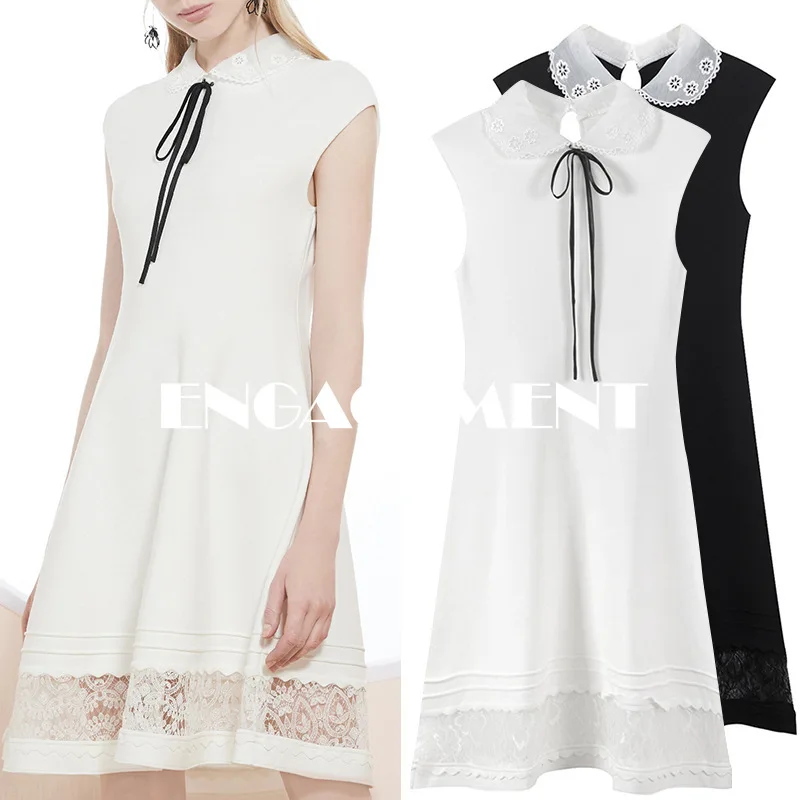 ENGAGEMENT 2021 Summer Dress Female Slim Embroidered Doll Collar Stitching Lace Sleeveless Tie Bow A-line Skirt
ENGAGEMENT 2021 Summer Dress Female Slim Embroidered Doll Collar Stitching Lace Sleeveless Tie Bow A-line Skirt