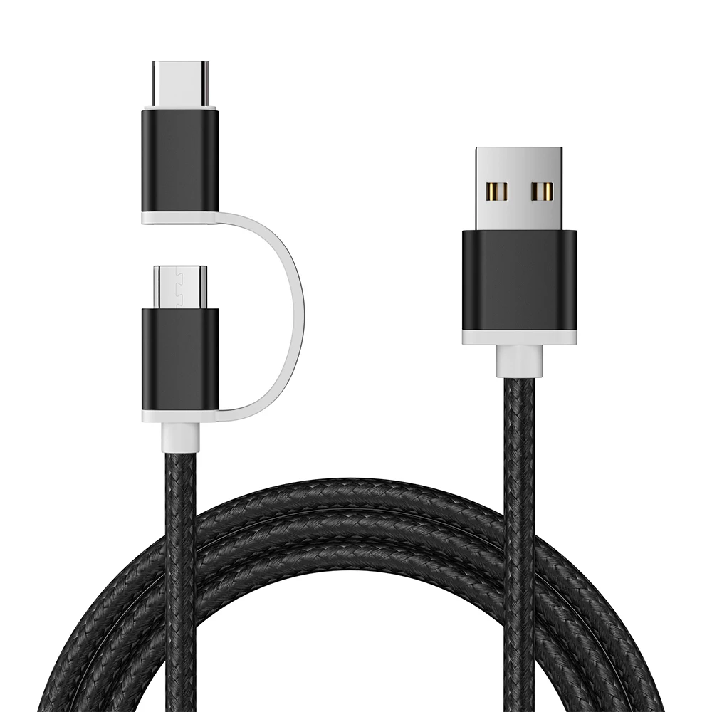 Swalle 2 in 1 Knit USB Cable Micro Type-C Connector Fast Charger 2A Data Cable High Speed Transfer For Poco Smartphone Tablets
Swalle 2 in 1 Knit USB Cable Micro Type-C Connector Fast Charger 2A Data Cable High Speed Transfer For Poco Smartphone Tablets