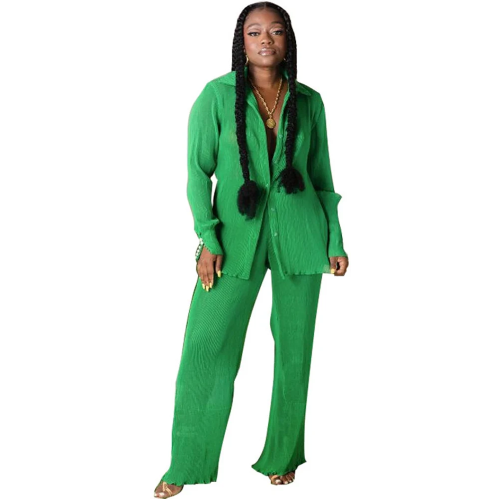 Autumn 2021 New Womens New Two Piece Sets Fashion Loose Solid Color Single Breasted Lapel Long Sleeve Women Two-piece
Autumn 2021 New Womens New Two Piece Sets Fashion Loose Solid Color Single Breasted Lapel Long Sleeve Women Two-piece