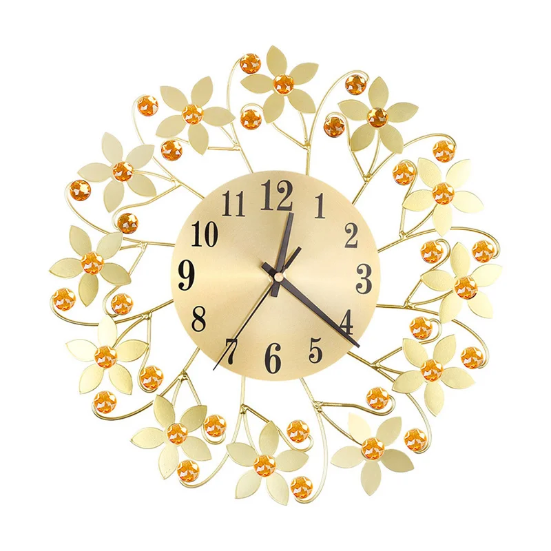 Round Metal Wall Clock Diamond Leaf Petals Clock Personalized Wall Art Decoration for Home Living Room Office BDF99
Round Metal Wall Clock Diamond Leaf Petals Clock Personalized Wall Art Decoration for Home Living Room Office BDF99