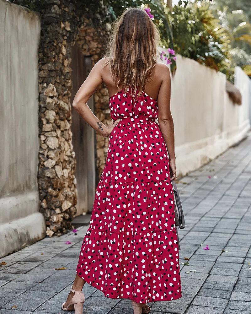 Cryptographic Elegant Polka Dot Boho Spring Summer Maxi Dresses for Women Sleeveless Backless Sundress Dress Holiday Clothes
Cryptographic Elegant Polka Dot Boho Spring Summer Maxi Dresses for Women Sleeveless Backless Sundress Dress Holiday Clothes