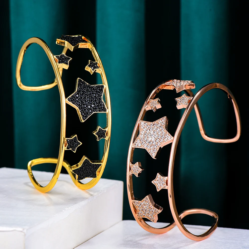 GODKI 2021 Hot Sale Luxury Stackable Cuff Stars Bangle For Women Wedding Cubic Zircon Crystal CZ Dubai Bracelet Party Jewelry
GODKI 2021 Hot Sale Luxury Stackable Cuff Stars Bangle For Women Wedding Cubic Zircon Crystal CZ Dubai Bracelet Party Jewelry