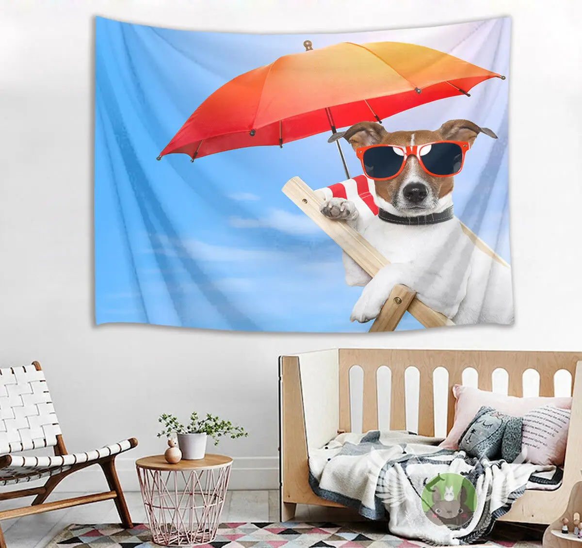 Beach Sunscreen Dog Tapestry Wall Hanging Bedroom Livingroom Dorm Home Dcor 
Beach Sunscreen Dog Tapestry Wall Hanging Bedroom Livingroom Dorm Home Dcor