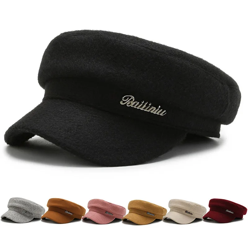 Fashion ladies autumn woolen fashion beret hat hip-hop trend wild berets hats winter retro British octagonal hat warm hats
Fashion ladies autumn woolen fashion beret hat hip-hop trend wild berets hats winter retro British octagonal hat warm hats