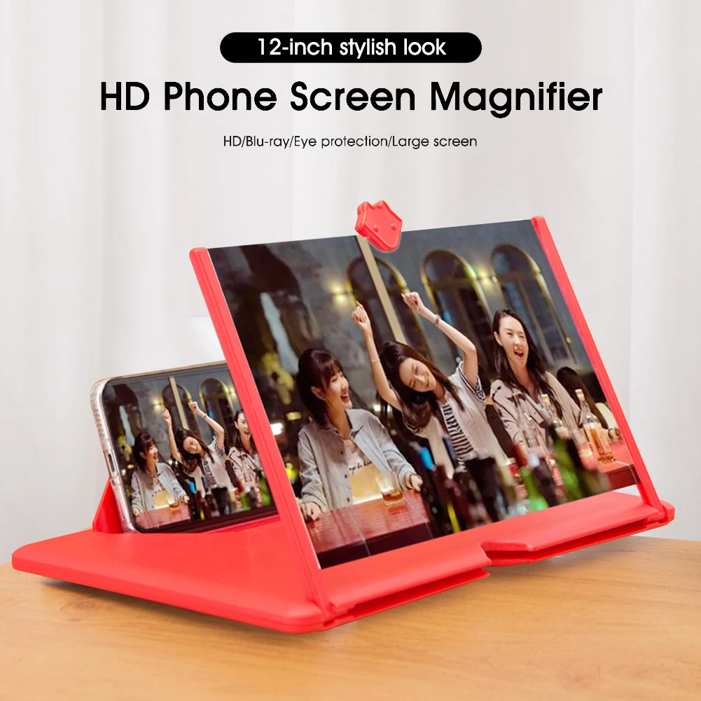 3D Phone Screen Magnifier Amplifier Folding Design HD Video Magnifying Glass Watch 3d Movies Smart Phone Bracket Holder 12inch
3D Phone Screen Magnifier Amplifier Folding Design HD Video Magnifying Glass Watch 3d Movies Smart Phone Bracket Holder 12inch