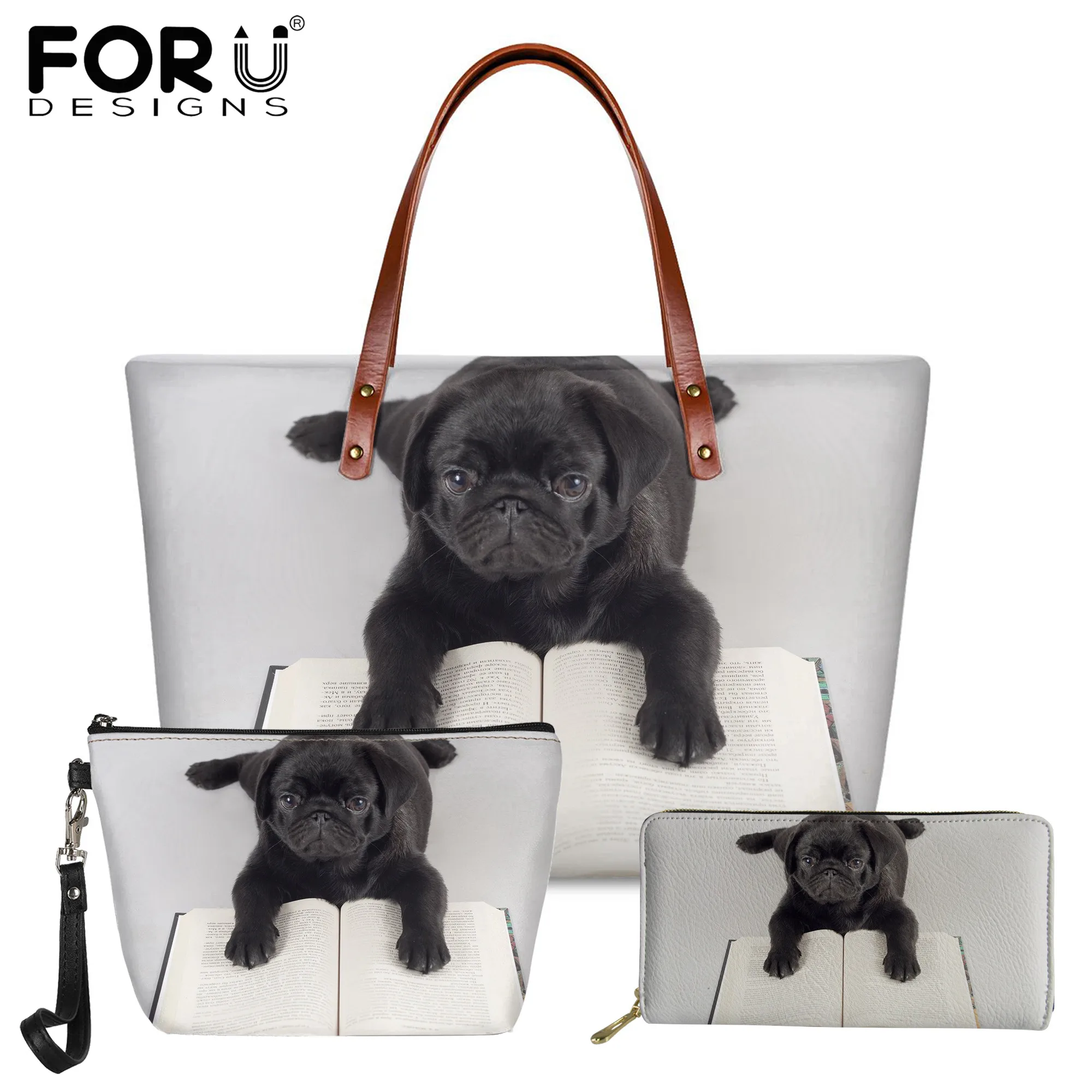 Комплект сумок FORUDESIGNS с 3D рисунком кошки и собаки, Женская Повседневная сумка через плечо, Вместительная женская сумка-мессенджер
Комплект сумок FORUDESIGNS с 3D рисунком кошки и собаки, Женская Повседневная сумка через плечо, Вместительная женская сумка-мессенджер