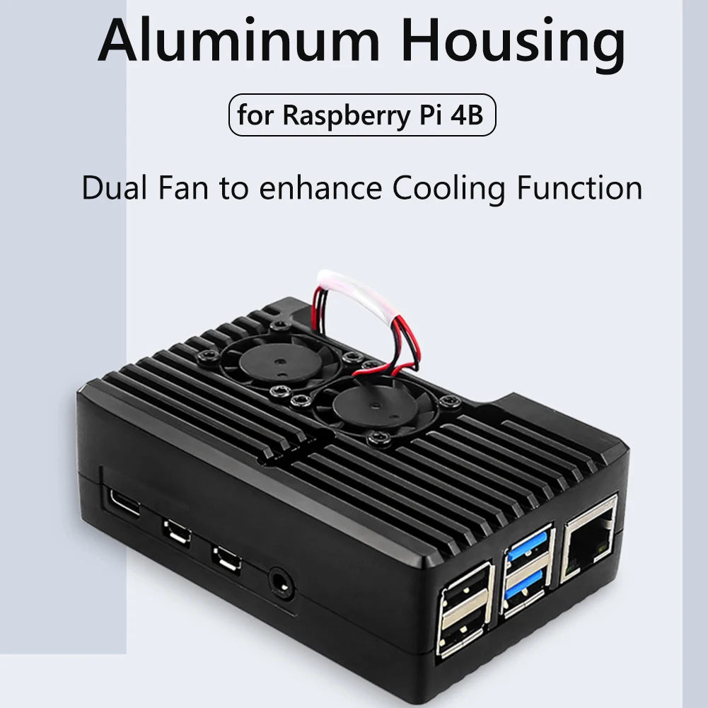 Aluminum Alloy Protective Case CNC Heat Dissipation Cooling Shell Metal Enclosure for Raspberry Pi4 Model B Protective Accessory
Aluminum Alloy Protective Case CNC Heat Dissipation Cooling Shell Metal Enclosure for Raspberry Pi4 Model B Protective Accessory