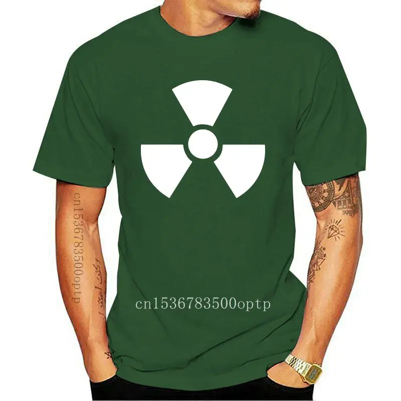 Мужская футболка с символом ядерной опасности 
Мужская футболка с символом ядерной опасности