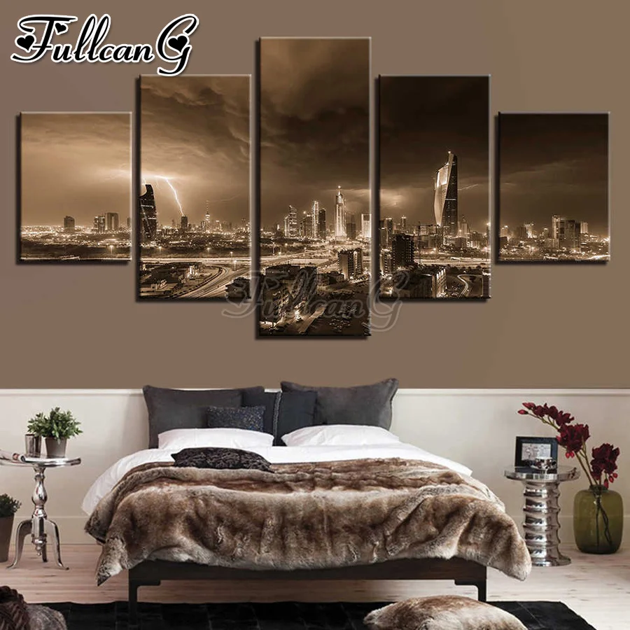 FULLCANG Lightning city landscape 5 piece diy diamond painting full square round drill mosaic embroidery sale decoration FC2871
FULLCANG Lightning city landscape 5 piece diy diamond painting full square round drill mosaic embroidery sale decoration FC2871