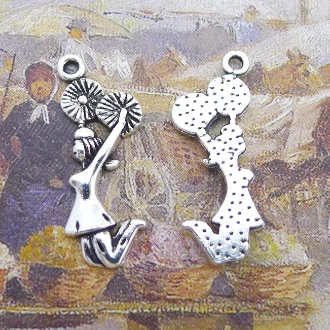 20pcs/Lot 29x12mm Antique Silver Color Cheerleader Dancing Girl Charms Pendant For Jewelry Making DIY Jewelry Findings
20pcs/Lot 29x12mm Antique Silver Color Cheerleader Dancing Girl Charms Pendant For Jewelry Making DIY Jewelry Findings