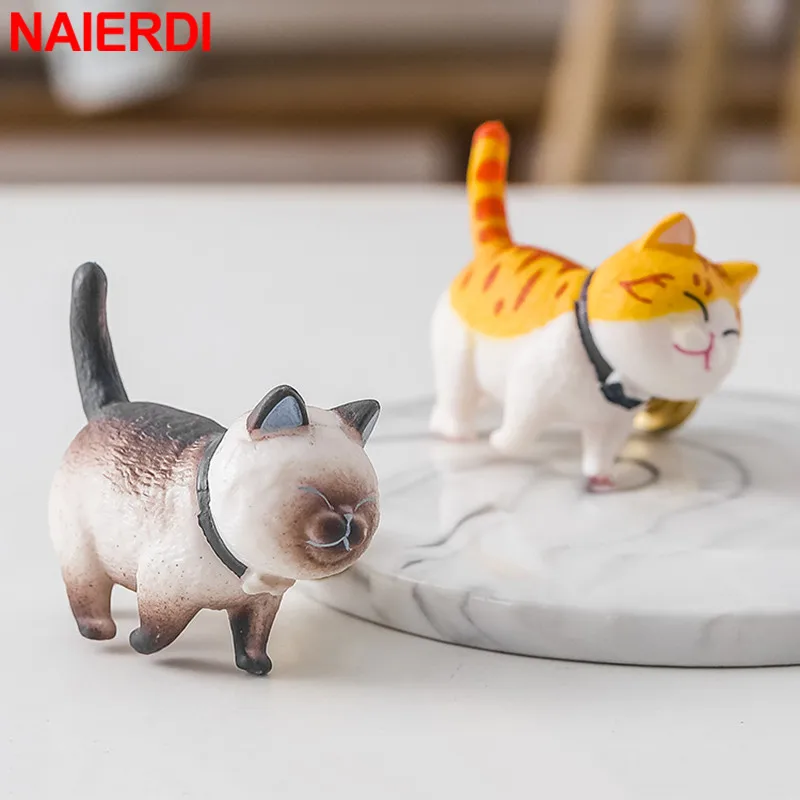 NAIERDI ручки для шкафа с мультяшным котом креативные мебели из смолы детской