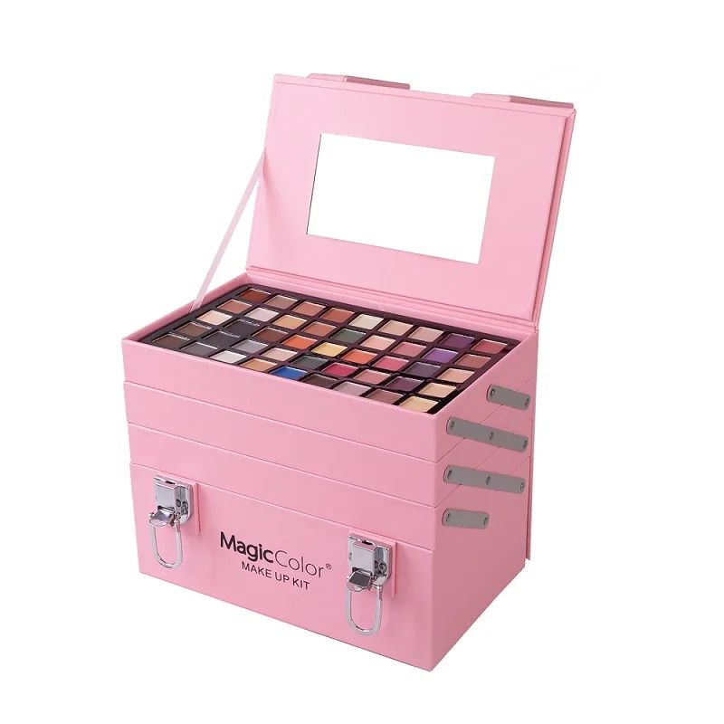 Волшебный набор для макияжа коробка профессионального полный чемодан губная