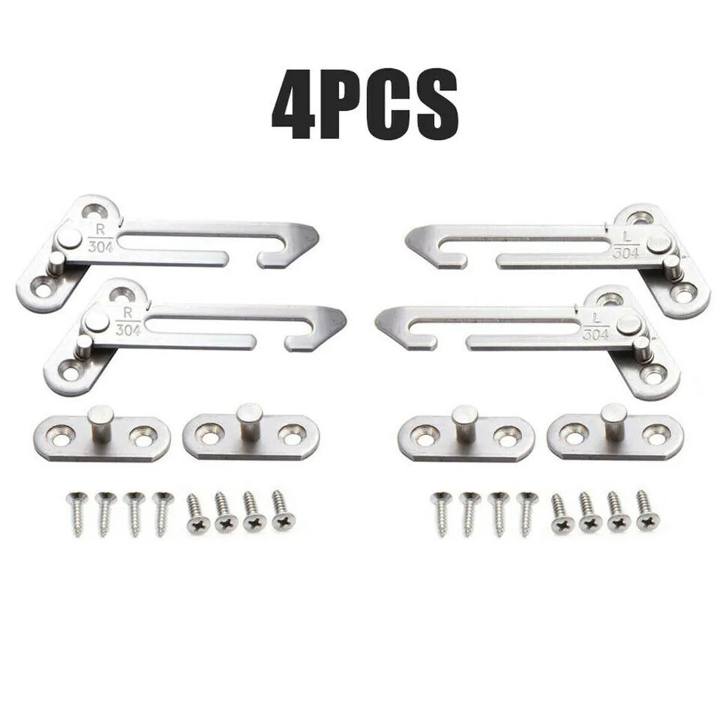 4PCS Door Ventilator Window Restrictor Locks Hook Stainless Steel Child Lock Restrictor With Screws For Doors Upvc Windows
4PCS Door Ventilator Window Restrictor Locks Hook Stainless Steel Child Lock Restrictor With Screws For Doors Upvc Windows