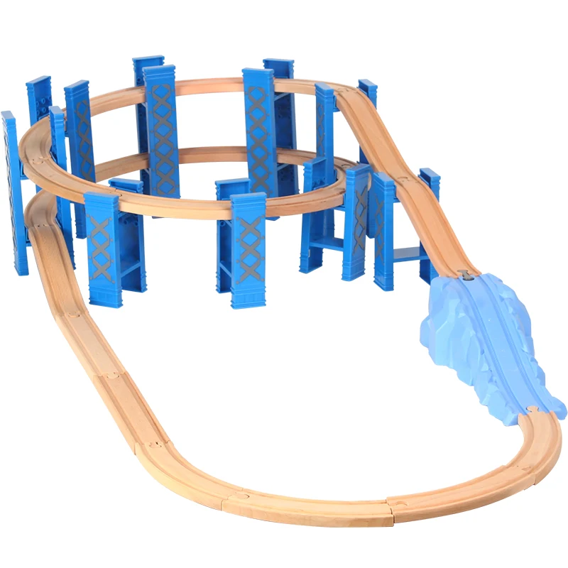 Wood Toy Circular Track Cheap Double-layer Viaduct Spiral Pier Set Wooden Magnetic Train Railway Puzzle Education Birthday Gifts
Wood Toy Circular Track Cheap Double-layer Viaduct Spiral Pier Set Wooden Magnetic Train Railway Puzzle Education Birthday Gifts