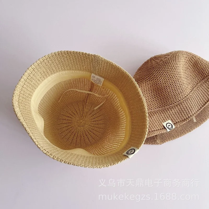 Children Breathable Fisherman Hat Fashion Fan Baby Smiling Face Cloth Mark Toddler Baby Solid Color Sunshade Basin Straw Hats
Children Breathable Fisherman Hat Fashion Fan Baby Smiling Face Cloth Mark Toddler Baby Solid Color Sunshade Basin Straw Hats