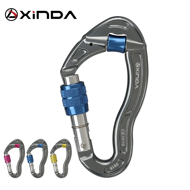 Professional Climbing Carabiner Karabiner 25KN Tension Safety Lock Carbine Mosqueton Screw Locking Carabiner Survival 
Professional Climbing Carabiner Karabiner 25KN Tension Safety Lock Carbine Mosqueton Screw Locking Carabiner Survival