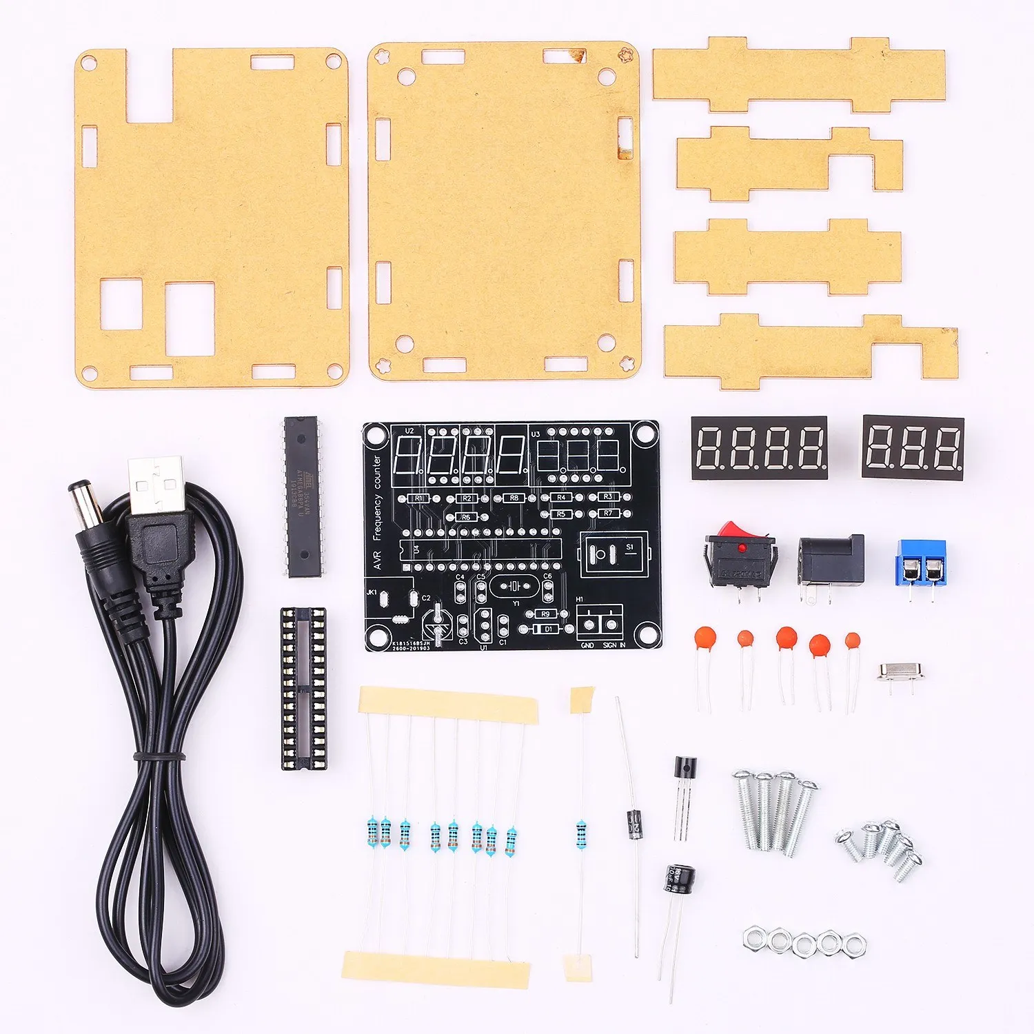 10MHz Frequency Meter DIY Kit Frequency Counter AVR Frequency with Shell Counter Cymometer Frequency Measurement 0.000 001Hz
10MHz Frequency Meter DIY Kit Frequency Counter AVR Frequency with Shell Counter Cymometer Frequency Measurement 0.000 001Hz