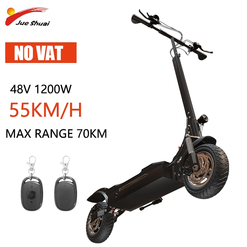 1200W Motor Electric Scooter 10 Inch Off Road Kick Scooter Electric Trotinette Electrique 55KM/H Max Speed Folding Adult Scooter
1200W Motor Electric Scooter 10 Inch Off Road Kick Scooter Electric Trotinette Electrique 55KM/H Max Speed Folding Adult Scooter