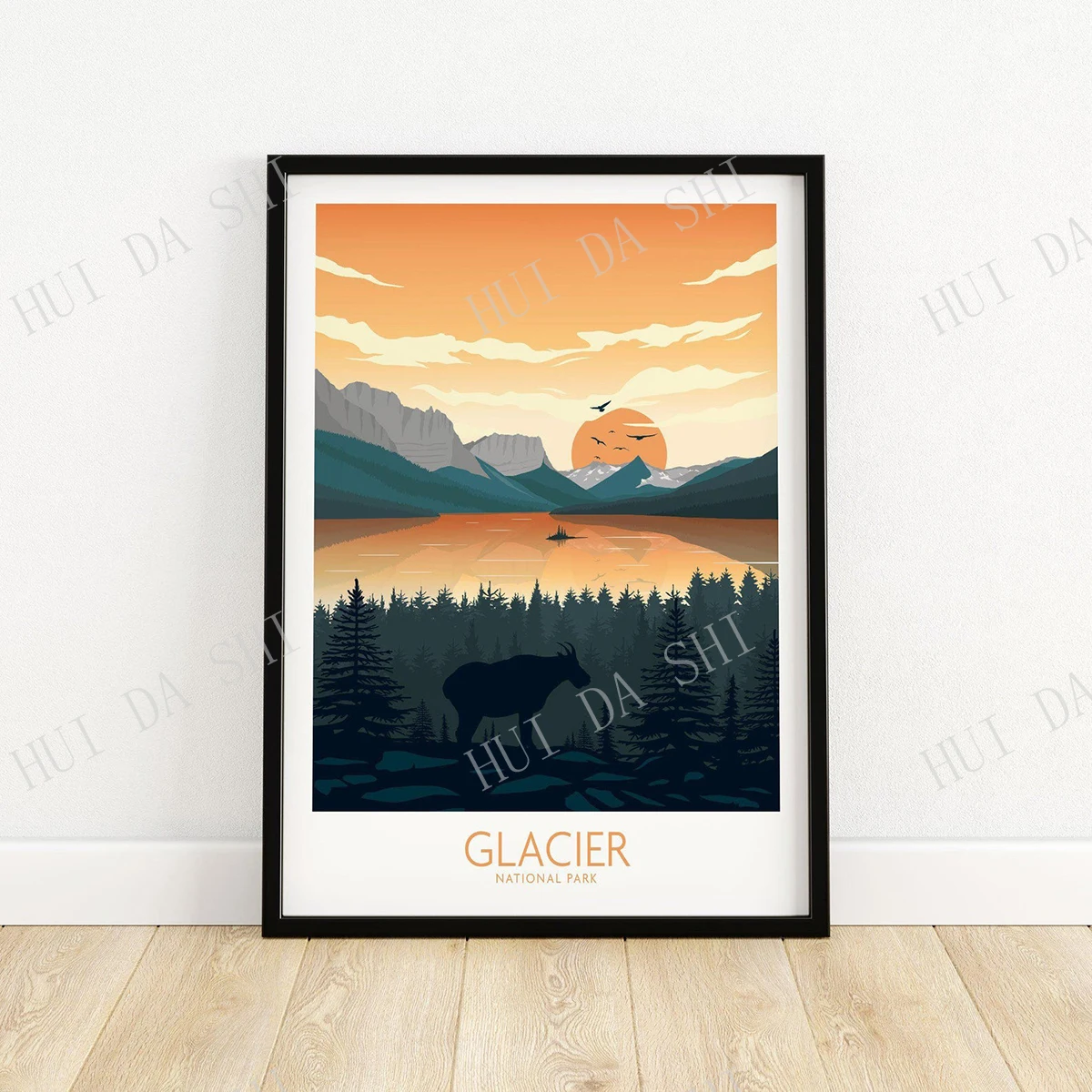 Glacier National Park Poster | Art Print | Wall Art | Travel Poster | Home Decor Gift
Glacier National Park Poster | Art Print | Wall Art | Travel Poster | Home Decor Gift